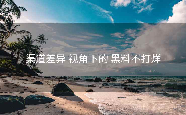 渠道差异 视角下的 黑料不打烊