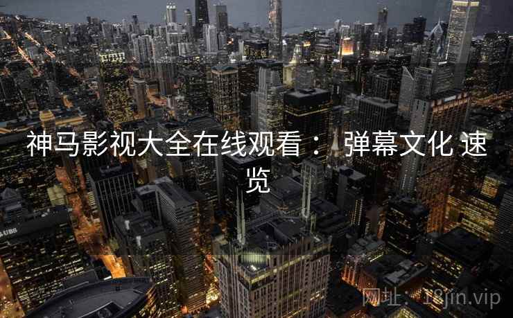 神马影视大全在线观看 ： 弹幕文化 速览