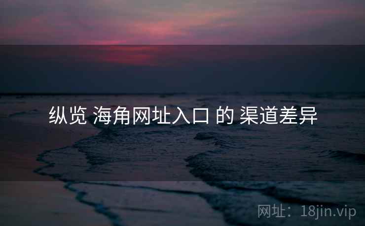 纵览 海角网址入口 的 渠道差异