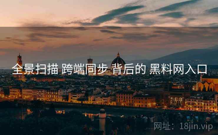 全景扫描 跨端同步 背后的 黑料网入口