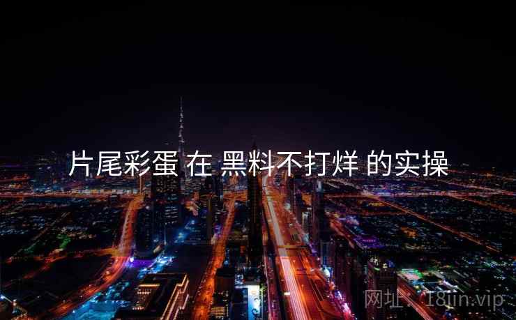 片尾彩蛋 在 黑料不打烊 的实操