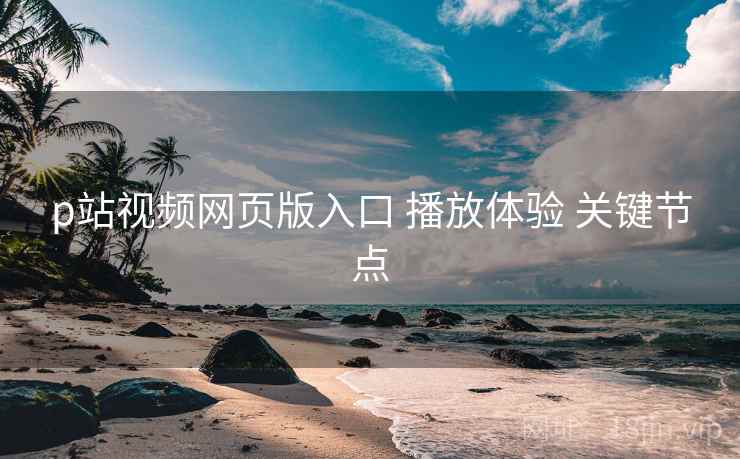 p站视频网页版入口 播放体验 关键节点