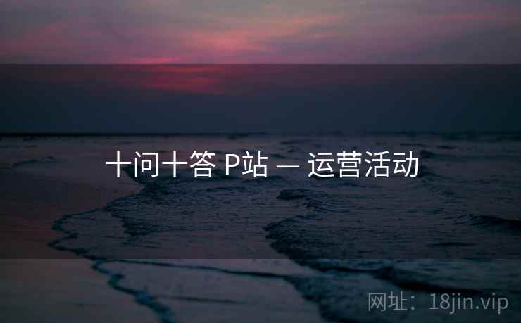 十问十答 P站 — 运营活动
